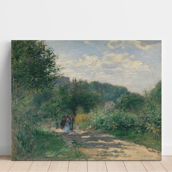Reproduction of the painting A Road at Louveciennes - Pierre-Auguste Renoir