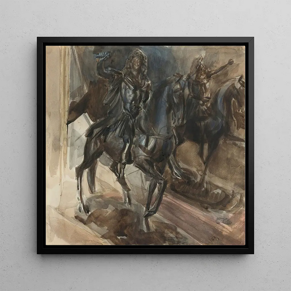 A bronze statue of Louis XIV - Giovanni Boldini — wall display of the artwork