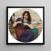 A congenial task - John William Godward — framed artwork on a wall