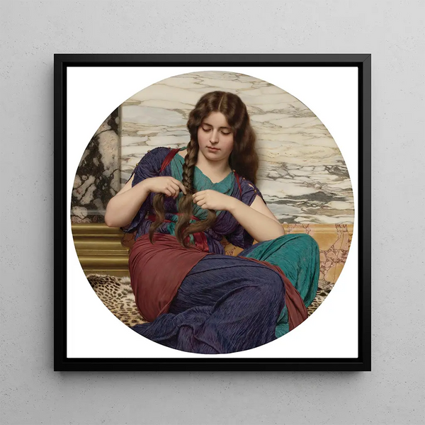 A congenial task - John William Godward — framed artwork on a wall