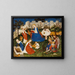 The Little Garden of Paradise - Master of Upper Rhine — framed artwork on a wall