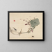 Studies of nature: plants, fish and birds, lotus tuber with insects - Urakami Shunkin — framed artwork on a wall