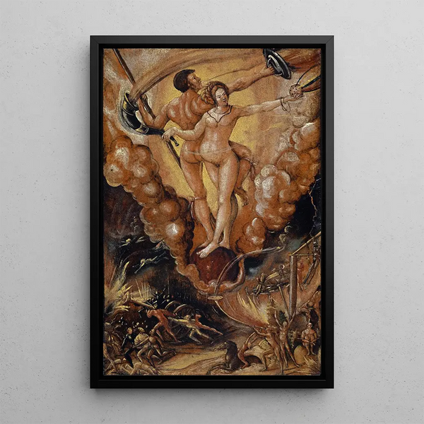 L'Armée Sauvage - Urs Graf — framed artwork on a wall