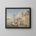 the River Main in Frankfurt am Main with Saint Leonard's Church - Ursula Magdalena Reinheimer — framed artwork on a wall