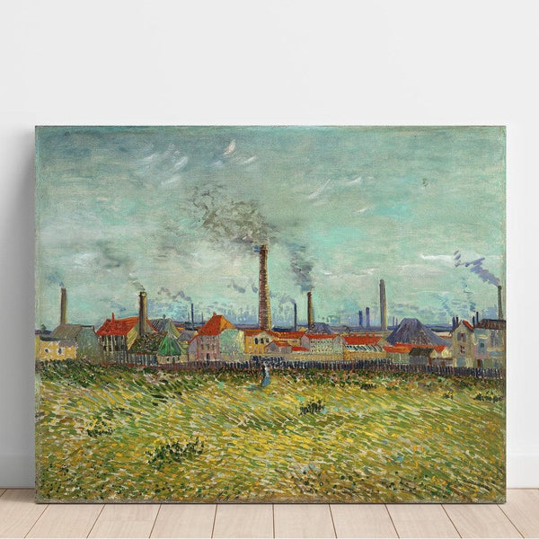 Reproduction of the painting Usines à Clichy - Vincent van Gogh