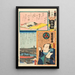 Hyaku Brigade Second Squad Hatch Moat Actor Ichikawa Danzô VI in Yajirobei - Utagawa Kunisada II — framed artwork on a wall