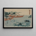 Abalone Divers off the coast of Ise - Utagawa Kunisada Toyokuni III — framed artwork on a wall