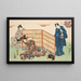 Eight figurative views Sugata Hakkei Pl3 - Utagawa Kunisada Toyokuni III — framed artwork on a wall