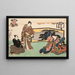 Eight figurative views Sugata Hakkei Pl5 - Utagawa Kunisada Toyokuni III — framed artwork on a wall