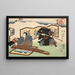 Eight figurative views Sugata Hakkei Pl7 - Utagawa Kunisada Toyokuni III — framed artwork on a wall