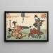 Eight figurative views Sugata Hakkei Pl8 - Utagawa Kunisada Toyokuni III — framed artwork on a wall
