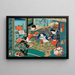 L'Heure du Serpent - Utagawa Kunisada Toyokuni III — framed artwork on a wall