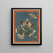 Ichikawa Danjūrō VII as I no Hayata - Utagawa Kunisada Toyokuni III — framed artwork on a wall