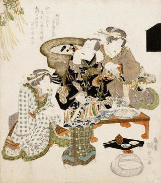 L'acteur Onoe Kikugorō III at the Umemoto tea salon - Utagawa Kunisada Toyokuni III — artwork view