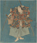 Warrior in fine green, blue, red, yellow, and silver - Utagawa Kunisada Toyokuni III — artwork view