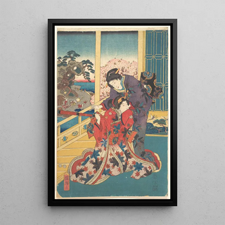 Utagawa Kuniteru - Flower of Akashi Akashi no hana.webp