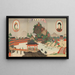 View of Beijing in China - Utagawa Kuniteru III — framed artwork on a wall