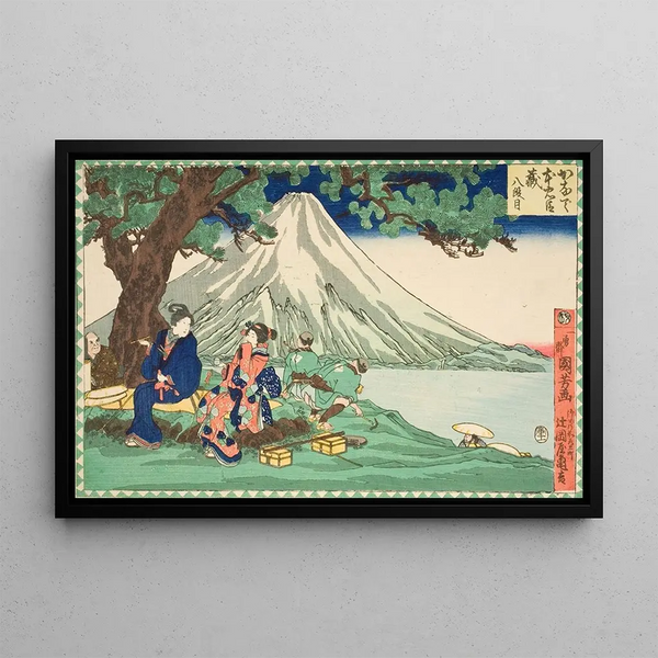 Act Eight Voyage - Utagawa Kuniyoshi — framed artwork on a wall