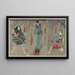 Dguya jinza hkaib bkon shimobe gunsuke - Utagawa Kuniyoshi — framed artwork on a wall