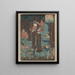 Hana Painting, a Little Shana - Utagawa Kuniyoshi — framed artwork on a wall