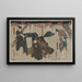 Nagoya Sanzaburô Fuwa Banzaemon Katsuragi - Utagawa Kuniyoshi — framed artwork on a wall