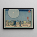 the new Yoshiwara Shin Yoshiwara - Utagawa Kuniyoshi — framed artwork on a wall