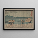 View of Oumayagashi - Utagawa Kuniyoshi — framed artwork on a wall