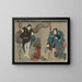 The King of the Sea Spirits - Utagawa Kuniyoshi — framed artwork on a wall