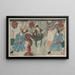 Tamashima itt tenjiku tokubei tsukimoto inabanosuke - Utagawa Kuniyoshi — framed artwork on a wall