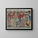 The Spring of Young Shoots by Tsurishinobu - Utagawa Kuniyoshi — framed artwork on a wall