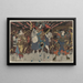 Wada Yoshimori Tomoe Gozen Yamabuki - Utagawa Kuniyoshi — framed artwork on a wall