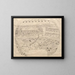 Design for a fan-shaped painting of the Kabuki theater - Utagawa Sadahide — framed artwork on a wall