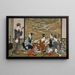 Winter Festival - Utagawa Toyoharu — framed artwork on a wall