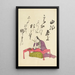 Collection of Spiritual Poems on Michinoku Paper Pl15 - Utagawa Toyohiro — framed artwork on a wall