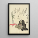 A collection of spiritual poems on Michinoku paper Pl20 - Utagawa Toyohiro — framed artwork on a wall