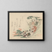 Hommes avec des chevaux dans un passage montagneux - Utagawa Toyohiro — framed artwork on a wall