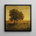 Cows under an Oak Group at Apremont - Théodore Rousseau — framed artwork on a wall
