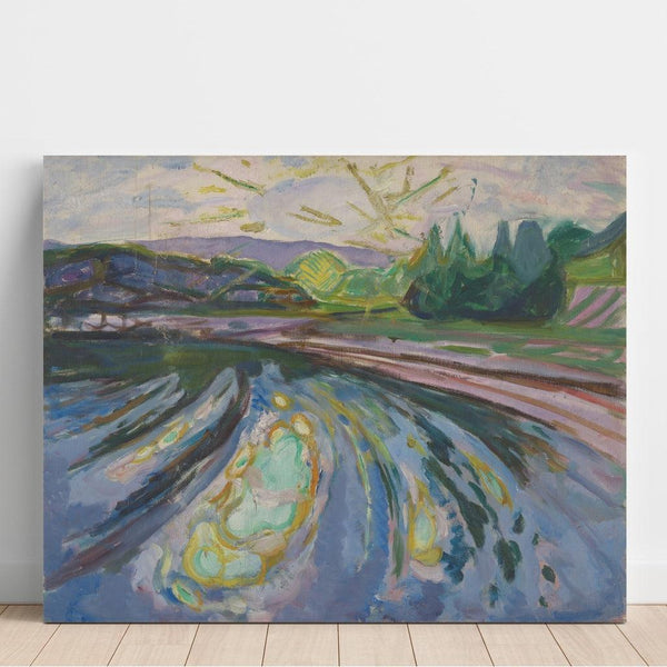 Reproduction of the painting Waves against the Shore - Edvard Munch