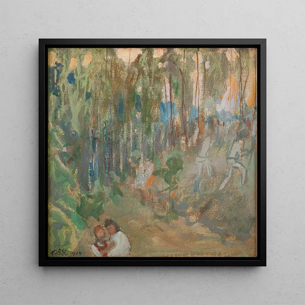 Vainovalkeat - Akseli Gallen-Kallela — framed artwork on a wall
