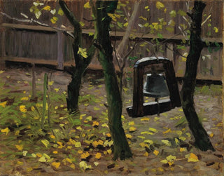 La cloche du dîner dans le jardin de l'hôtel Brndums - Valdemar Schønheyder Møller — artwork view