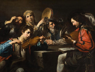A Musical Celebration - Valentin de Boulogne — artwork view