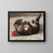 The cradle of cats - Valentine Thomas Garland — framed artwork on a wall