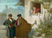 La cour de Pelando la pava - Valeriano Domínguez Bécquer — artwork view