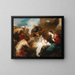 Adoration of the Shepherds - Valerio Castello — framed artwork on a wall