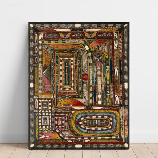 Reproduction of the painting Vallée du Hasli, dans l'Oberland bernois - Adolf Wölfli