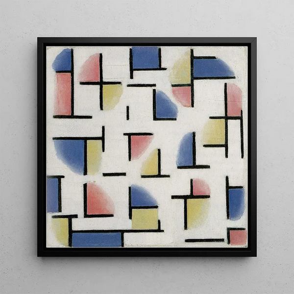 Variation on Composition XIII - Theo van Doesburg — framed artwork on a wall