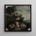Vase de fleurs et fruits dans un paysage - Flix Boutreux — wall display of the artwork