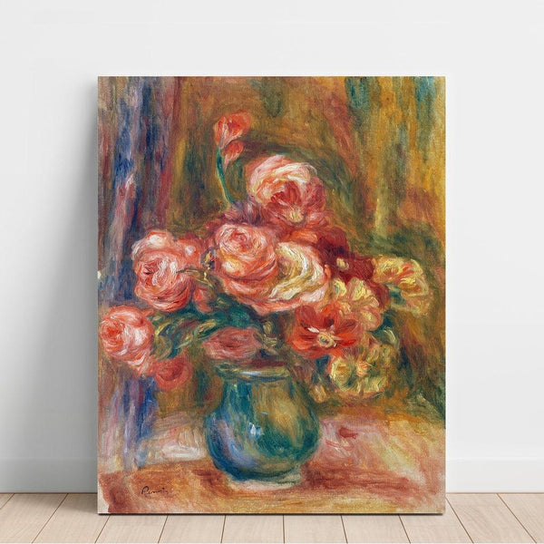 Reproduction of the painting Vase de roses - Pierre-Auguste Renoir