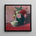 Vase vert et bol blanc - Flix Vallotton — framed artwork on a wall
