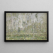 Landscape painting with trees circa 1910 - Vasili Ivanovich Denisov — framed artwork on a wall